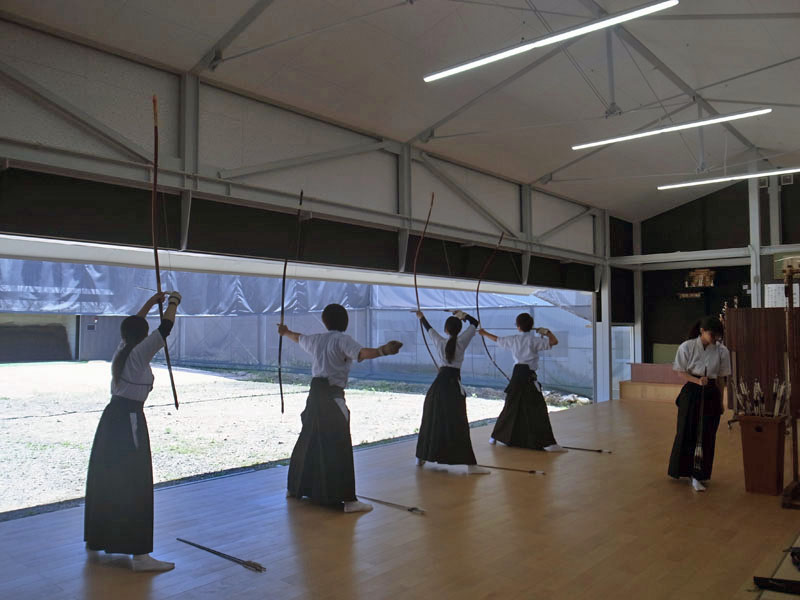 Japanese archery place of Shiga University 